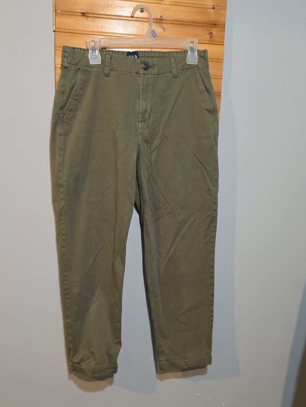 Gap Women's Olive Green Casual Crop Chino Pants Size 10